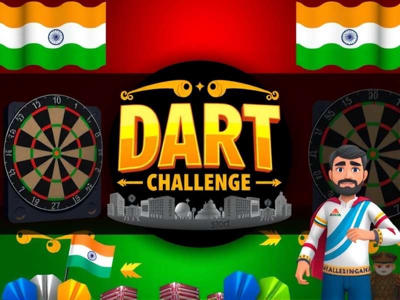 Dart Challenge - India's most loved mobile dart game Dart Challenge game banner featuring Indian-themed dartboards and regional characters